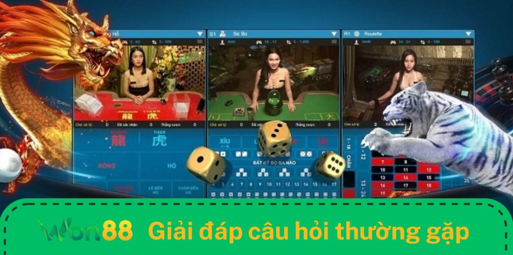 Giải đáp câu hỏi thường gặp khi chơi rồng hổ Won88