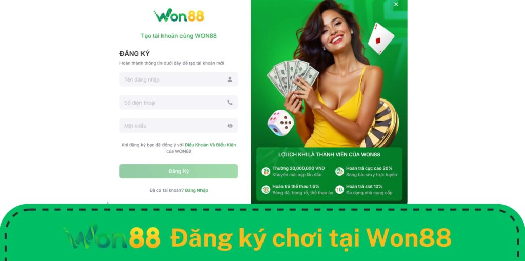 Hướng dẫn đăng ký tại Won88 để chơi blackjack Hướng dẫn đăng ký tại Won88 để chơi blackjack